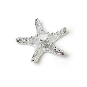Mini étoile de mer décorative argent