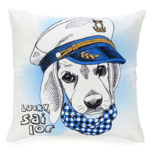 Coussin chien Lucky Sailor