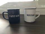 Duo de tasses Mousse et Capitaine